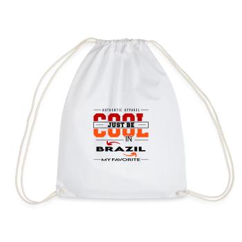 Brazil Brasilien Land Urlaub Reise verreisen - Turnbeutel - Weiß - Vorne