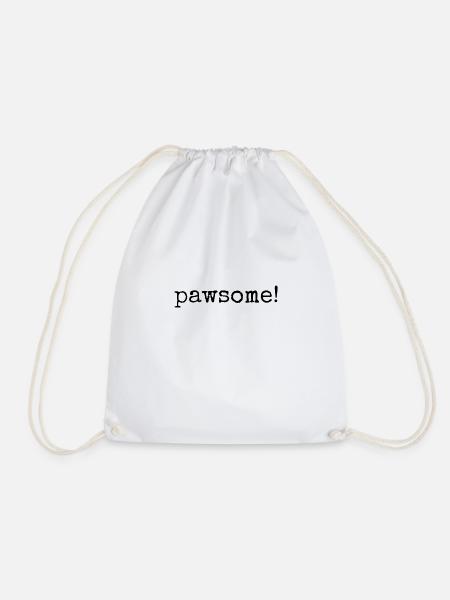 pawsome - Turnbeutel - Weiß