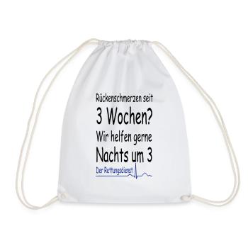 Rettungsdienst der Klassiker - Turnbeutel - Weiß - Vorne