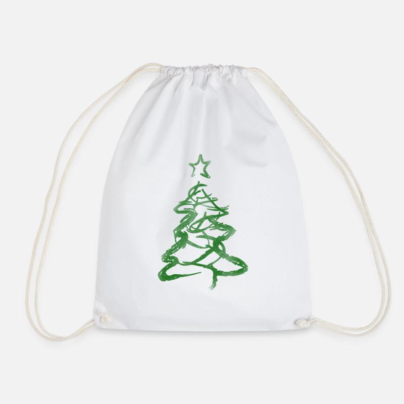 Christbaum - Turnbeutel - Weiß
