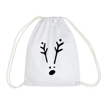 Rudolf 1c Xmas - Turnbeutel - Weiß - Vorne