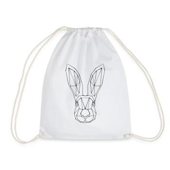 Hase - Turnbeutel - Weiß - Vorne