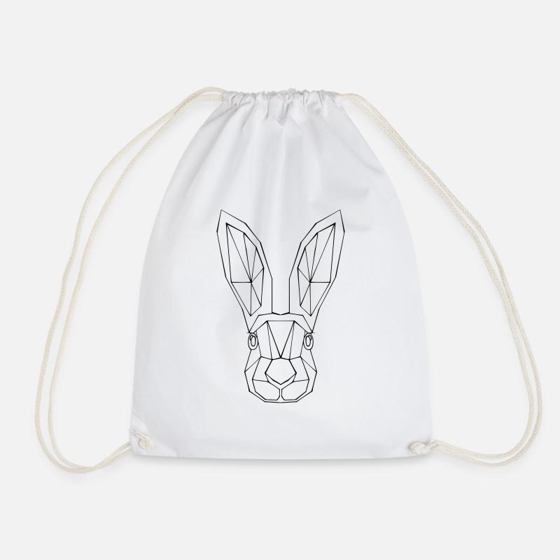 Hase - Turnbeutel - Weiß