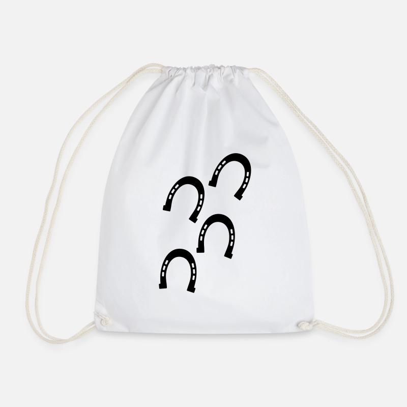 Les sabots de chevaux - Sac de sport léger - blanc