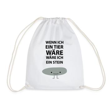Sei ein Stein! - Turnbeutel - Weiß - Vorne