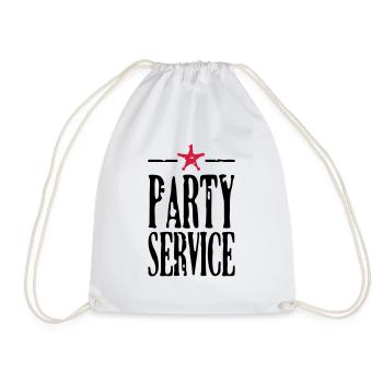 Partyservice / Party service (2c) - Turnbeutel - Weiß - Vorne