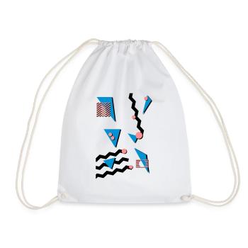 RETRO - Sac de sport léger - blanc - Devant