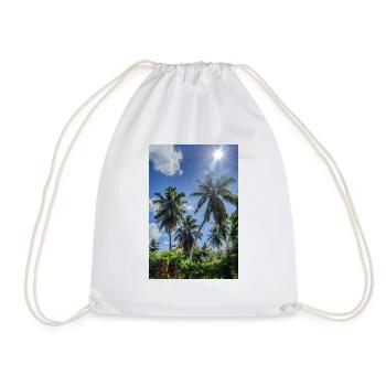 Summer Palm Beach Holiday - Drawstring Bag - white - Front