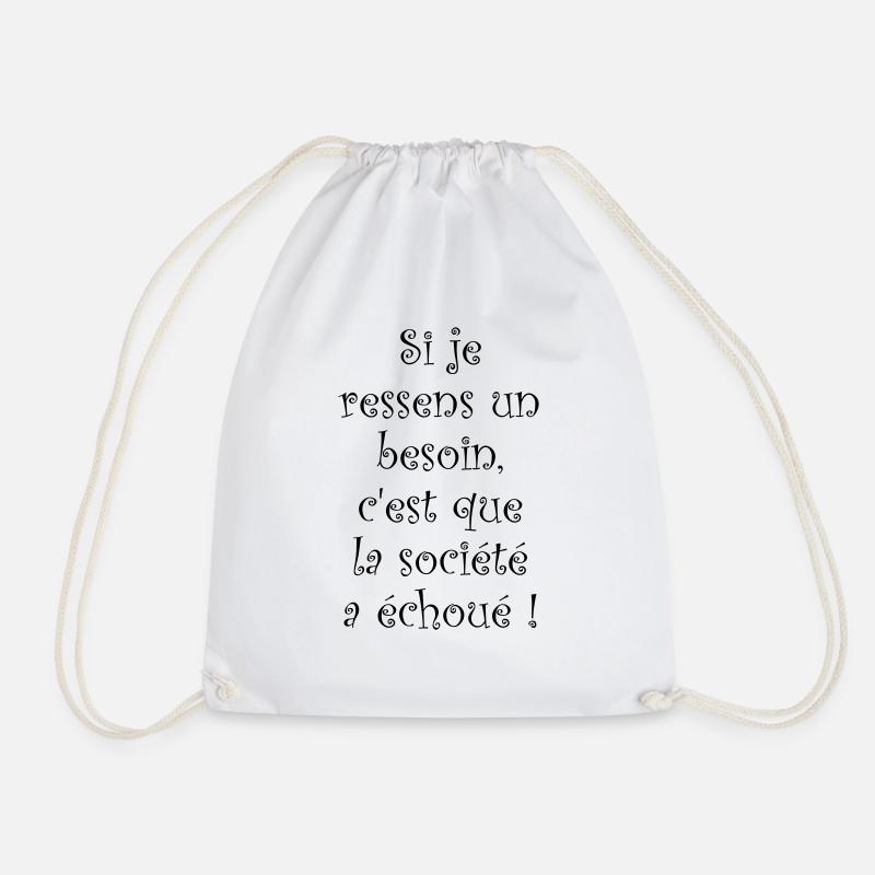 phrase fun - Sac de sport léger - blanc