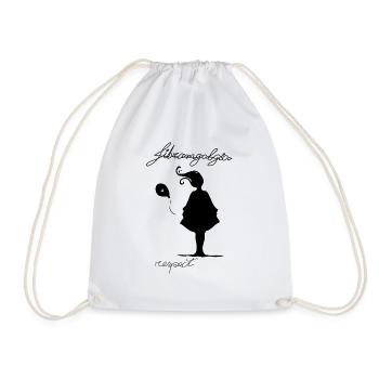 fibromyalgia - Drawstring Bag - white - Front
