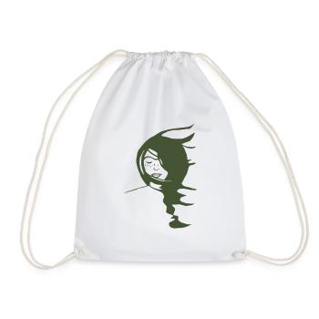 WIND - Drawstring Bag - white - Front