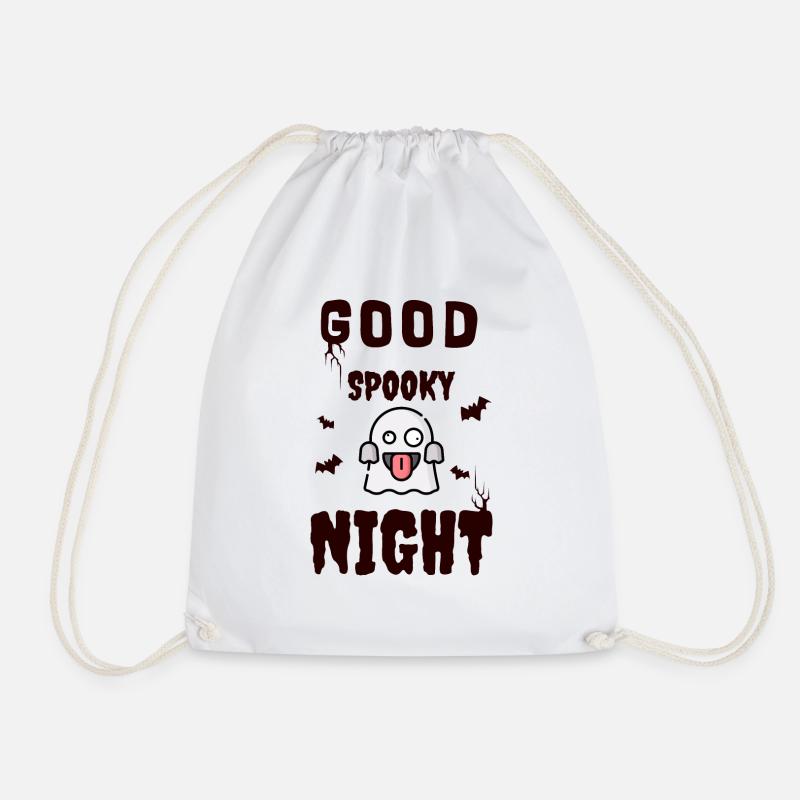 Good Spooky Night - Drawstring Bag - white