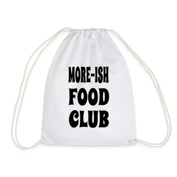 MoreishFoodClub1 - Drawstring Bag - white - Front