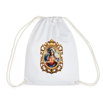 Holly Mary Maria Madonna Mariana Virgin Mary Holy - Drawstring Bag - white - Front