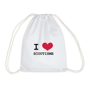 I Love Scoutisme - Sac de sport léger - blanc - Devant