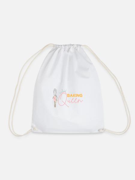 Baking Queen personalisierbar - Turnbeutel - Weiß