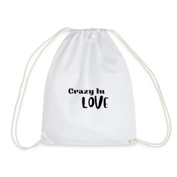 Funny Valentine Love Shirt - Drawstring Bag - white - Front
