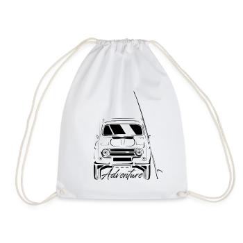 the french surfer 4 - Surfer in vintage 4L - Drawstring Bag - white - Front