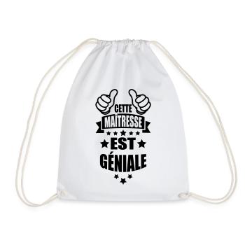 cette maîtresse est géniale - Sac de sport léger - blanc - Devant