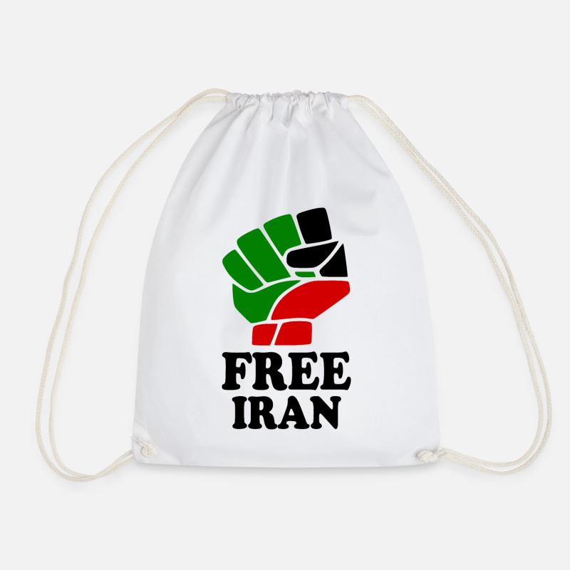 Free iran - Turnbeutel - Weiß