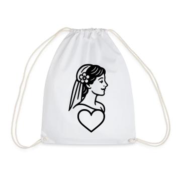 La mariée - Sac de sport léger - blanc - Devant