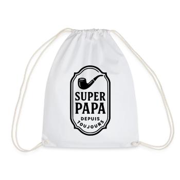 Super Papa depuis toujours - Sac de sport léger - blanc - Devant