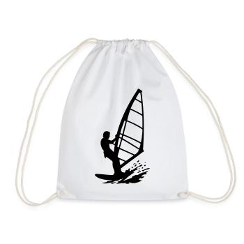 Kitesurfen - Turnbeutel - Weiß - Vorne
