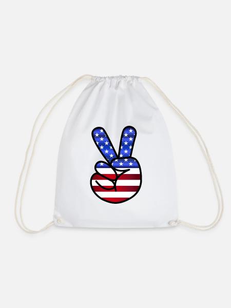 USA-Sammlung - Turnbeutel - Weiß