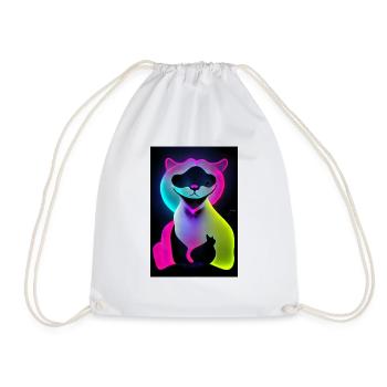 Le chat - Sac de sport léger - blanc - Devant