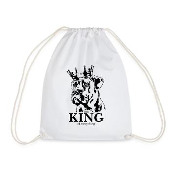 Cane Corso King Dog Dog Dog Wilsigns - Drawstring Bag - white - Front