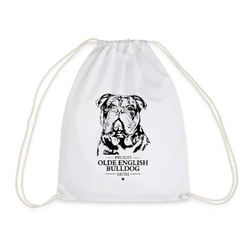 Olde English Bulldog Mom Hunde Hund OEB Wilsigns - Turnbeutel - Weiß - Vorne