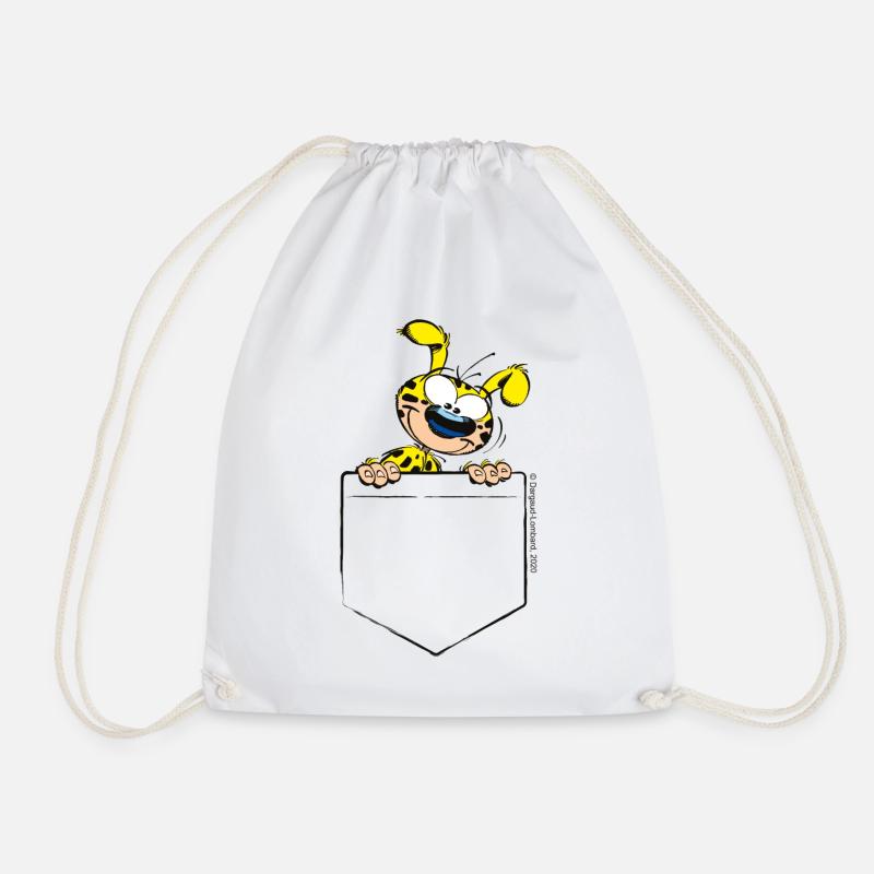 Marsupilami Pocket - Drawstring Bag - white