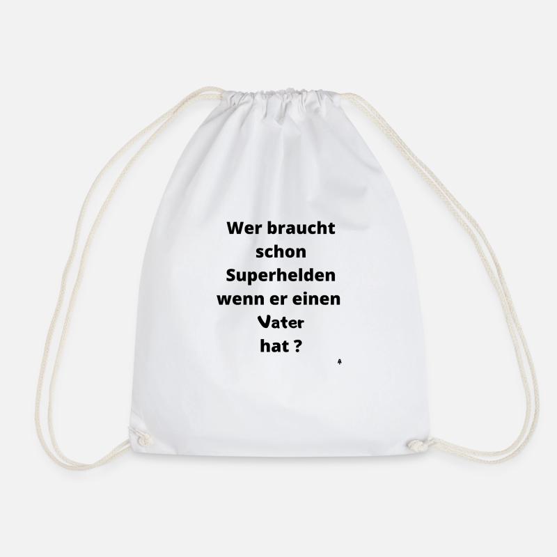 Superheld Vater - Turnbeutel - Weiß