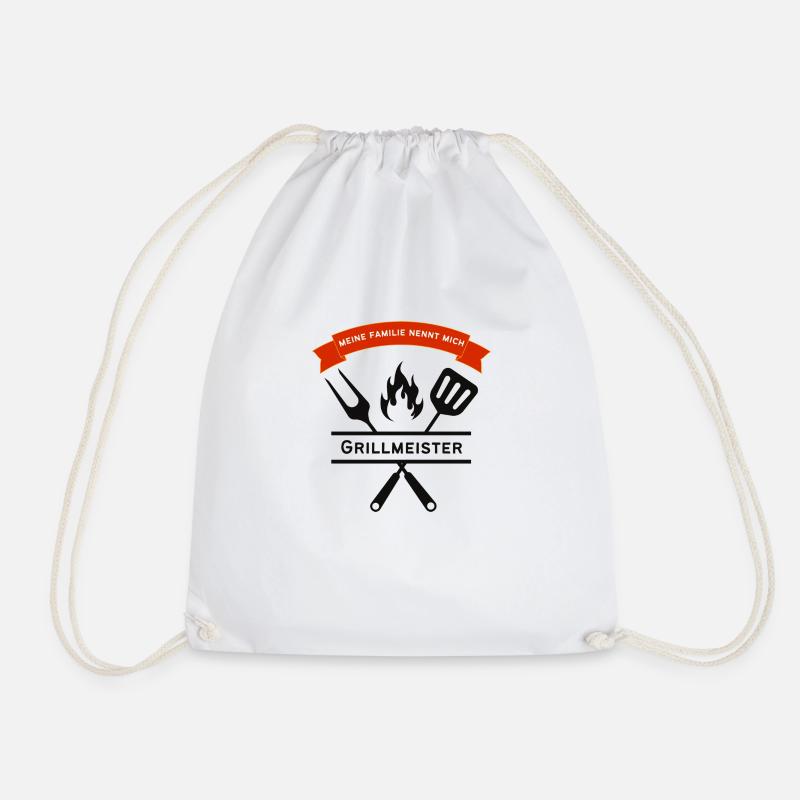 Grillmeister - Turnbeutel - Weiß