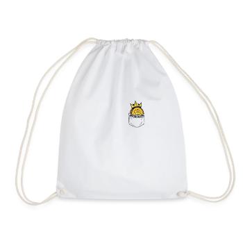 Bitcoin IS KING Chest Bag Chest Bag Gift - Drawstring Bag - white - Front