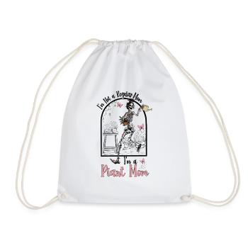 Unique design for mothers with green thumbs - Drawstring Bag - white - Front