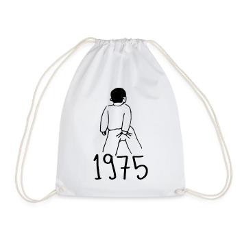 1975 Geburtstag 1975 - Turnbeutel - Weiß - Vorne