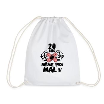 20 ans meme pas mal anniversaire muscle - Sac de sport léger - blanc - Devant