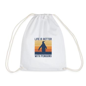 Pingouin - Sac de sport léger - blanc - Devant