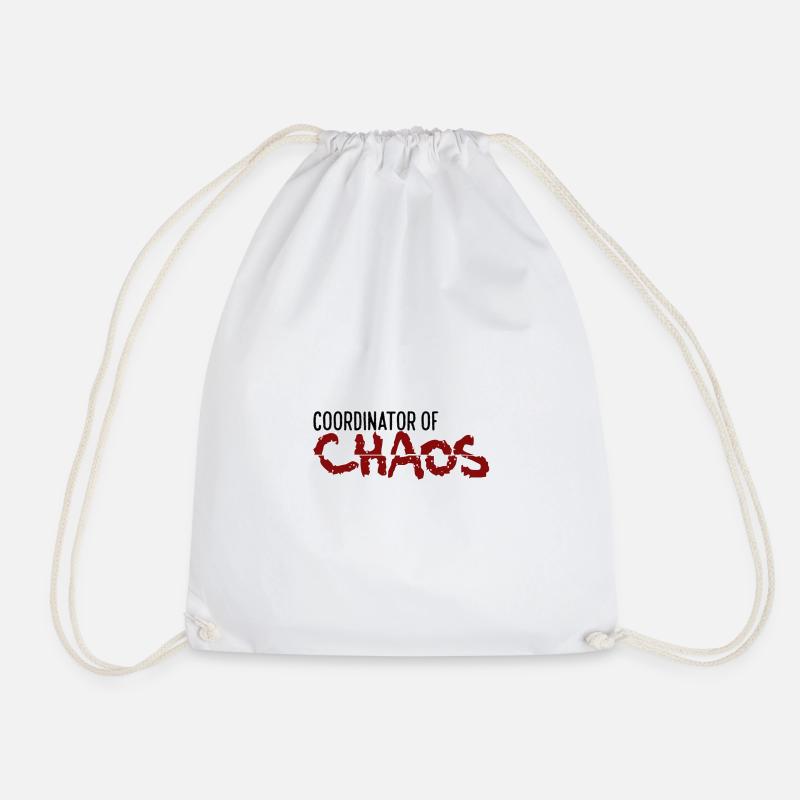 manager - Drawstring Bag - white