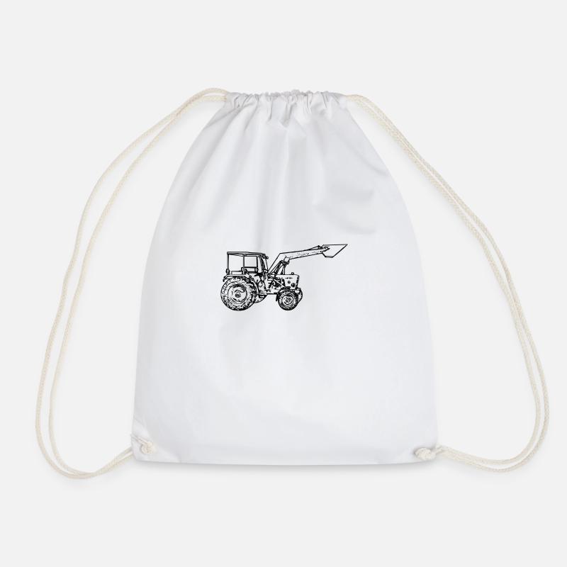 tracteur - Sac de sport léger - blanc