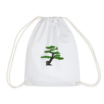 Bonsai - Turnbeutel - Weiß - Vorne