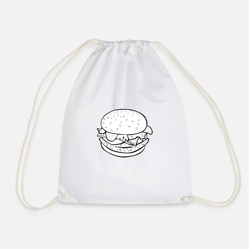 Burger - Turnbeutel - Weiß