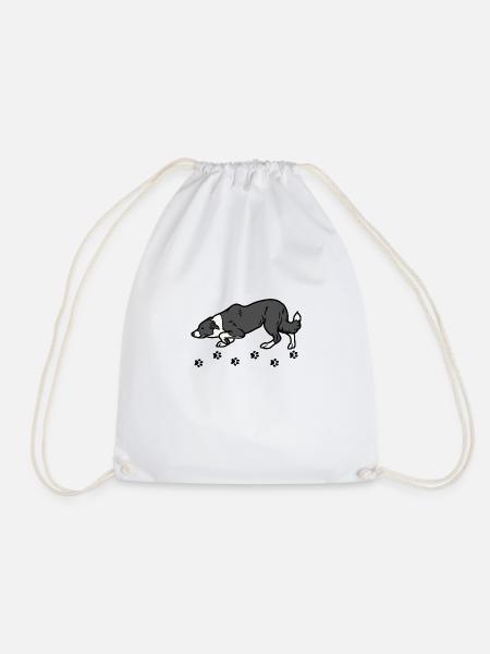Border Collie - Turnbeutel - Weiß