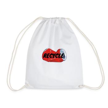 Recycling Environmental Protection Climate Change Environment - Drawstring Bag - white - Front