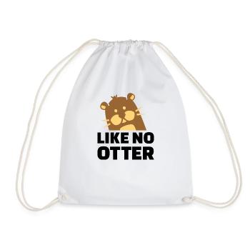 Otter - Turnbeutel - Weiß - Vorne