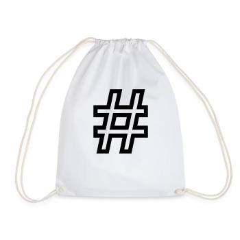 hashtag - Sac de sport léger - blanc - Devant