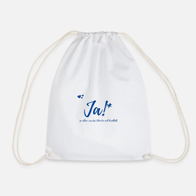 Geschenk Hochzeit - Turnbeutel - Weiß