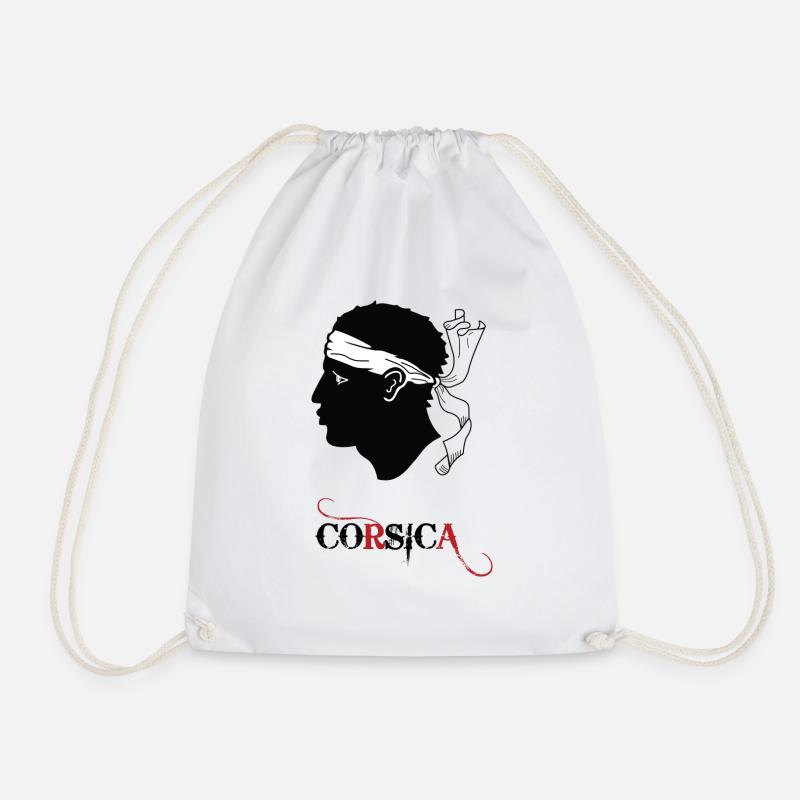 Corsica! - Drawstring Bag - white