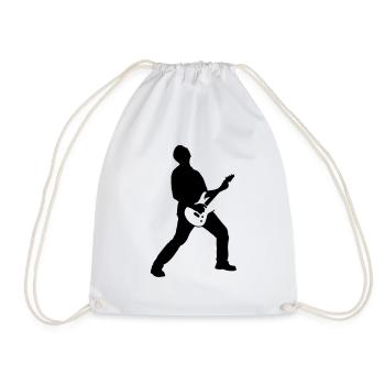 guitarrocker_032012_c_1c - Sac de sport léger - blanc - Devant